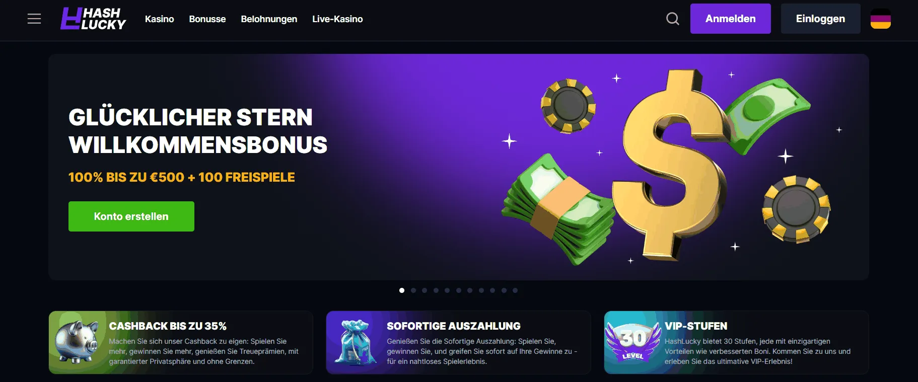 HashLucky Casino Boni HashLucky Casino Startseite